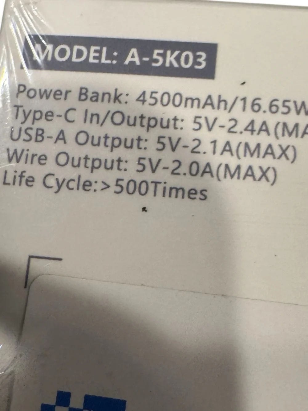 TG90 MINI POWER BANK Model A - 5K03 Bnwt in sealed box 4500mAh RED ♥️